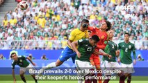 PHOTOS: Brazil beat Mexico 2-0 to qualify for quarter-finals