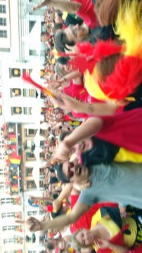 Mons: Belgique-Japon : l'explosion de joie au moment de l'égalisation! Mons: Belgique-Japon : Moment de déception pour les supporters. Vidéo Eric Ghislain