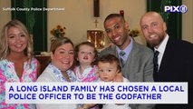 Police Officer Named Godfather of Baby He Rescued