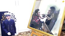 رسام سعودي يتحدى المرض ويبدع بلوحاته الفنية