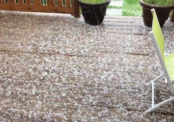 Hail Pounds Alberta Town