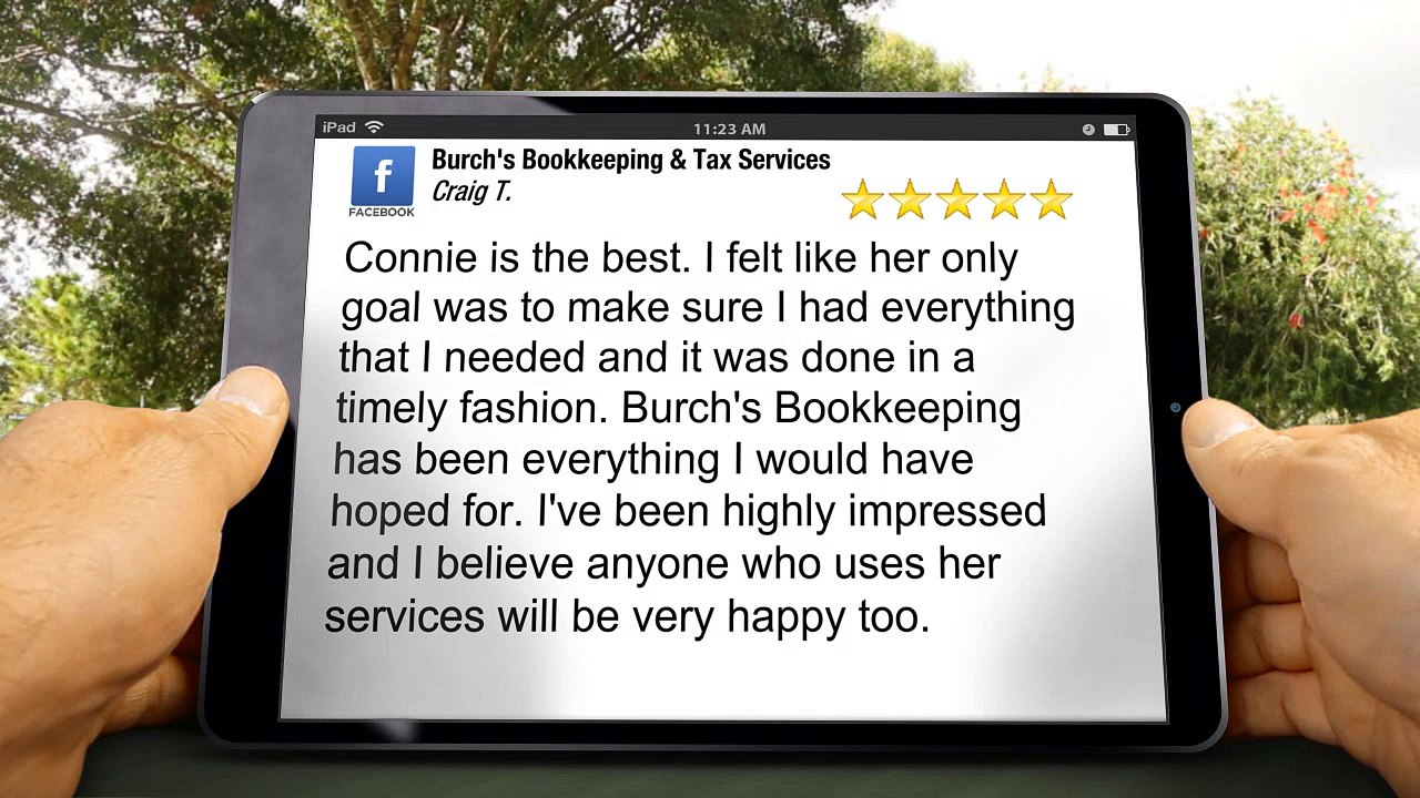 Burch's Bookkeeping & Tax Services Medford Great Five Star Review by Craig T