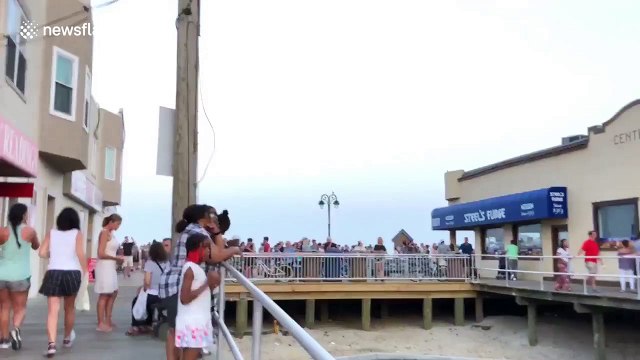 Staff rescue riders stuck on roller coaster after power outage at New Jersey theme park