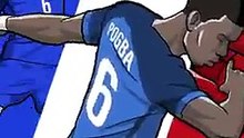 Paul pogba celebrate win of France