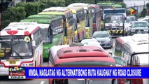 MMDA, naglatag ng alternatibong ruta kaugnay ng road closure