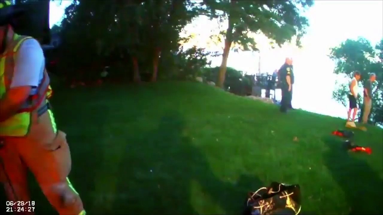 Firefighters Rescue Man Who Fell Down Cliff While Mowing Lawn