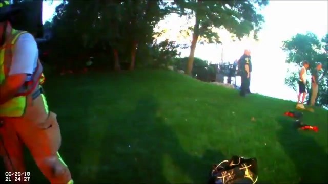 Firefighters Rescue Man Who Fell Down Cliff While Mowing Lawn