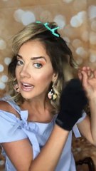 Curly Hair Half Top Knot Hair Style for Women
