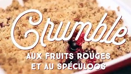 Crumble aux fruits rouges et spéculoos !La délicieuse recette :
