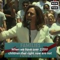 'When we have children being housed in cages crying for their mommies and daddies, we know we are better than this.' — Watch Kamala Harris' powerful call to kee