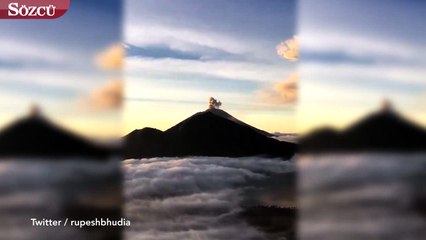 Endonezya’nın Bali Adası’ndaki Agung Yanardağı’nda patlama