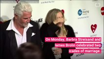 Barbra Streisand And James Brolin Celebrate 20th Anniversary