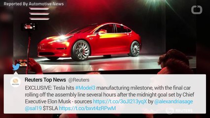 Musk Claims Tesla Reached Long-Sought Production Goal For Model 3