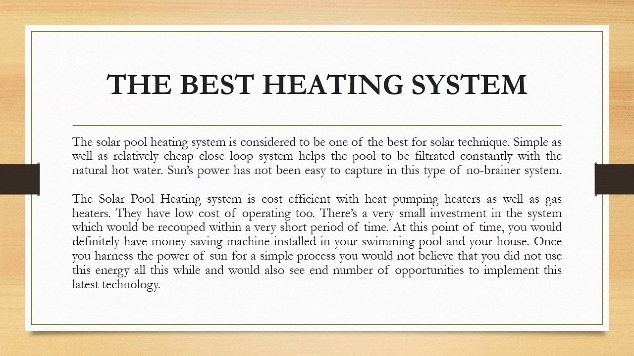 Why should you go for Solar Pool Heating Adelaide