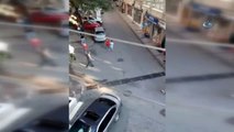 Şehrin Göbeğinde Sokak Kavgası Kamerada... Palalı Saldırganlar Mahalleyi Birbirine Kattı