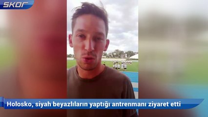 Filip Holosko siyah beyazlıların Samorin'de yaptığı antrenmanı ziyaret etti