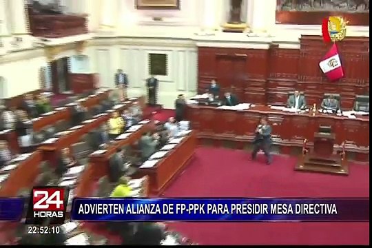 Congresistas advierten de posible alianza entre partido oficialista y fujimoristas para ocupar Mesa Directiva