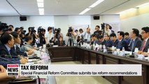Special Financial Reform Committee proposes tax reform plan to the government