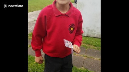 Watch UK boy, 8, jump for joy as parents reveal Disneyland secret holiday