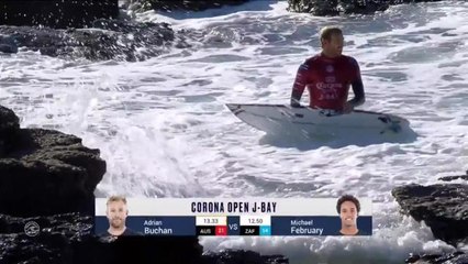 Adrénaline - Surf : Les meilleurs moments de la série d'A. Buchan et M. February (Corona Open J-Bay, round 2)