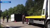 D!CI TV : Hautes-Alpes : Un camion perd sa remorque sur la RD1075