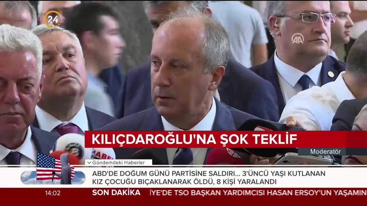 "Teklifte bulundum"