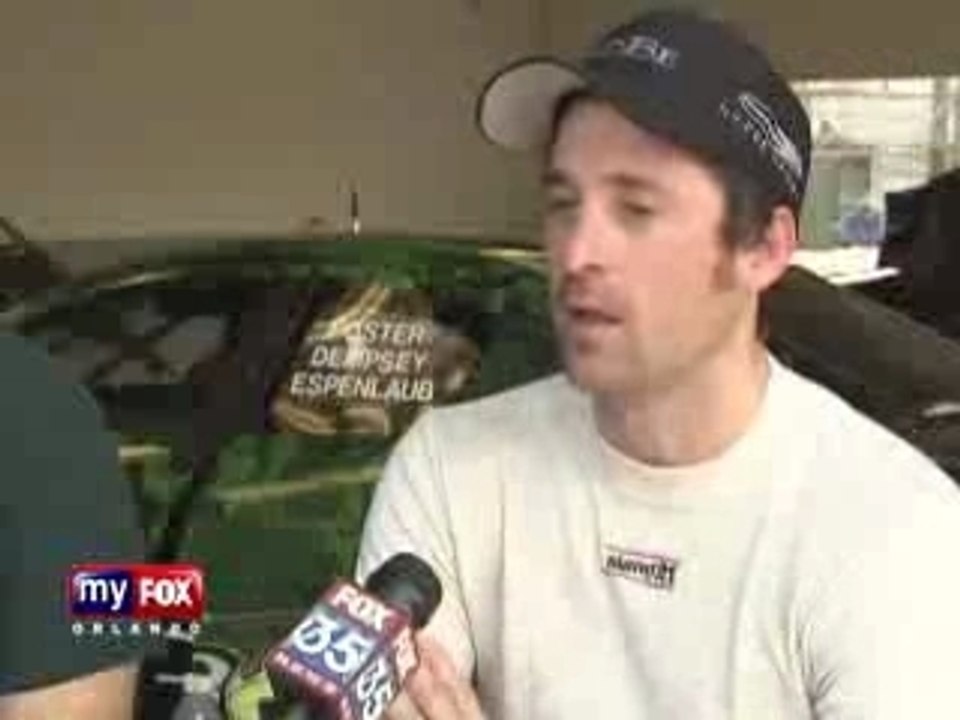 Patrick Dempsey Tests at Daytona
