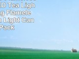 GLAMOURIC Flameless Candles LED Tea Light Flickering Flameless LED Tea Light Candles Pack