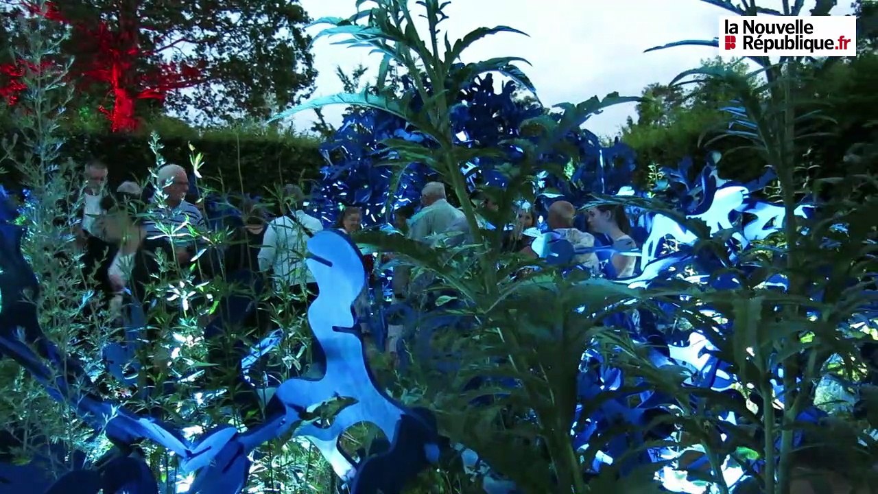 VIDEO. Les jardins de lumière s'illuminent chaque soir à Chaumont-sur-Loire