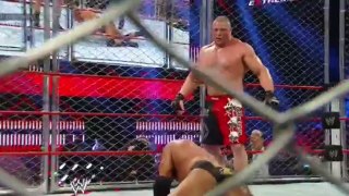 WWE Hell In Cell Brock Lesnar vs Triple H