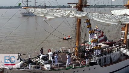 Ocho fragatas partieron de Guayaquil la mañana del 2 de julio de 2018