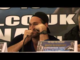 TYSON FURY SINGS AT 'THE FIGHT FOR THE RIGHT' PRESS CONFERENCE