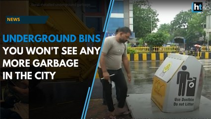 Surat installed underground garbage bins across the city