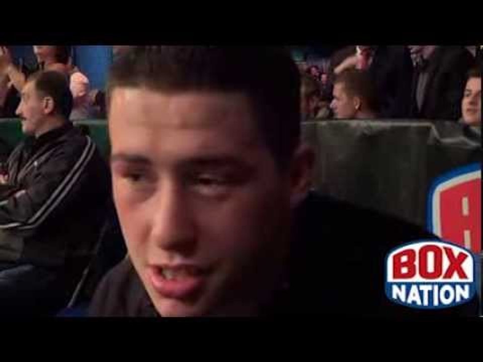 RONNIE HEFFRON DELIGHTED AFTER HIS WIN AGAINST JOHN THAIN