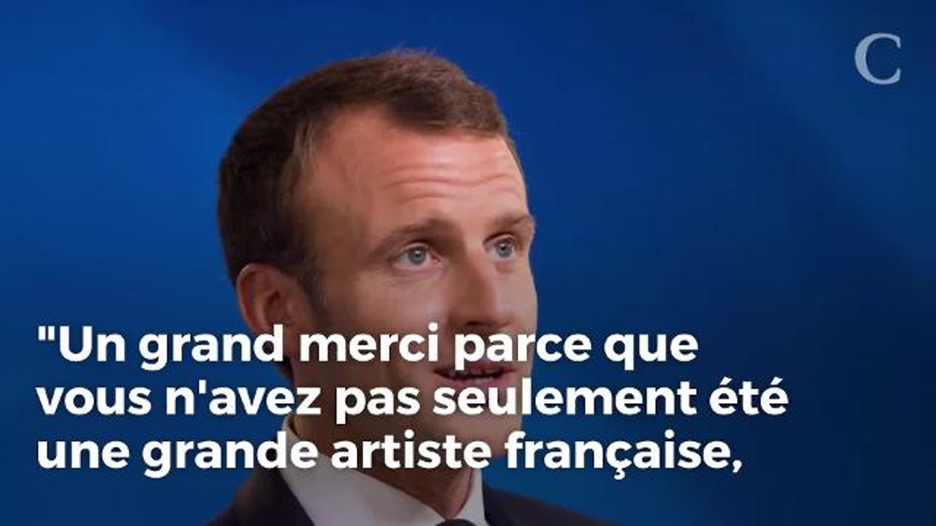 Video Emmanuel Macron Adresse Un Message Tres Touchant A Line Renaud Pour Son Anniversaire Video Dailymotion