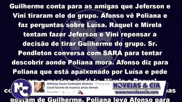 As Aventuras de Poliana 09/07/18 a 13/07/18 - Capítulo 39 ao 43 | Resumo Semanal Completo