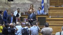 Comissário Moscovici em Atenas: 