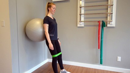 Sacroiliac Joint Pain:  Wall Squat Core Activation