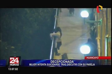 Mujer intenta suicidarse luego de haber discutido con su pareja en Huancayo
