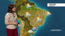 Previsão Brasil – Risco de chuva forte no Sul