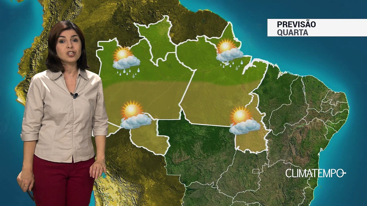 Previsão Norte – Pancadas de chuva isoladas