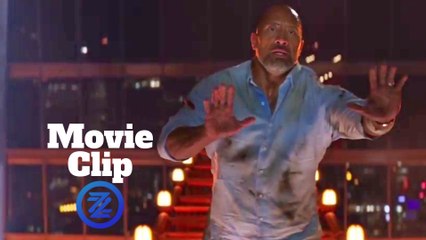 Skyscraper Movie Clip - Supercrane Jump (2018) Dwayne Johnson Action Movie HD