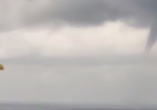 Parasailer Spotted Close to Florida Waterspout