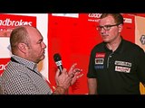 Darts- MARK WEBSTER TALKS TO TUNGSTENTALES  AFTER HIS FIRST ROUND WIN