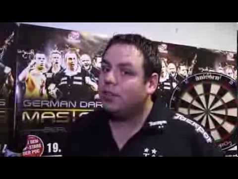 Darts- ADRIAN JACKPOT LEWIS PLAYS AGAINST BARNEY IN THE GERMAN DARTS CHAMPIONSHIP