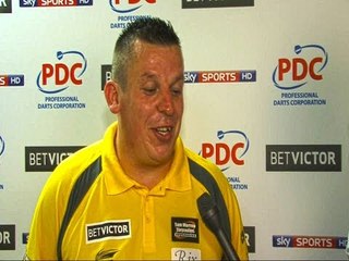 Dave Chisnall, first man through to the quarter finals at the BetVictor World Matchplay