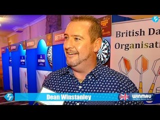Chief bag carrier Dean Winstanley on the Ladies darts