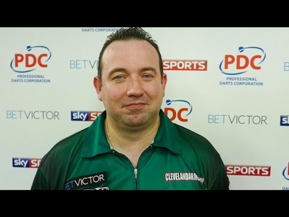 Brendan Dolan after his shock win over van Barneveld at the World Matchplay