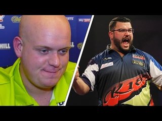 van Gerwen after a tough 4-2 win over Cristo Reyes | #WHDarts