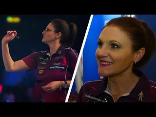 Lorraine Winstanley is relieved to get the first round out of the way